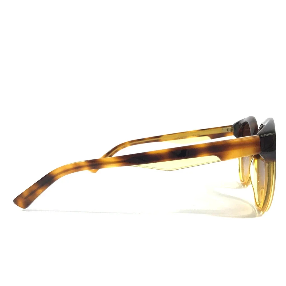 Alfred Kerbs Sunglasses ANDREA YW Yellow Tortoise Cat Eye Frames w/ Brown Lenses